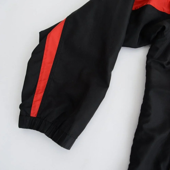 Vintage Kobe Sportswear Black &  Red Sarnia Rapids Zip Up Windbreaker Jacket S - Picture 9 of 12